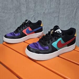 NBA x NIKE AIR FORCE 1 LV8 EMB GS) (DN4178 001) Size 4Y (Women's‎ 5.5) EUC
